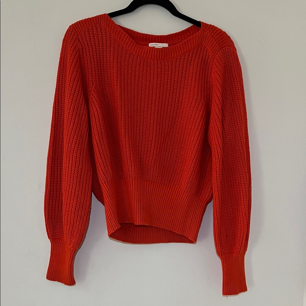H&M Bold Orange Crew Neck Sweater